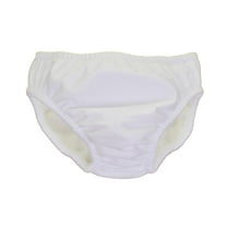 My Pool Pal Reusable Swim Diaper, White, 3T