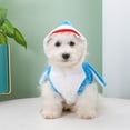 thumbnail image 2 of Dog Cat Shark Costumes,Adorable Shark Pet Apparel,Kittens and puppies apparel,Dog Sweaters for Small Dogs, 2 of 7