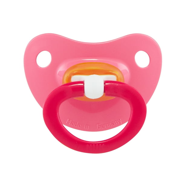 NUK Latex Orthodontic Pacifiers, Girl, 06 months, 2Pack