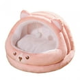 thumbnail image 2 of Cama para gatos con forma de oso, camas para perros, muebles para gatos de interior, para dormir, para dormir en interiores, otoño Rosa Yuyangstore Camas para gatos, 2 of 8