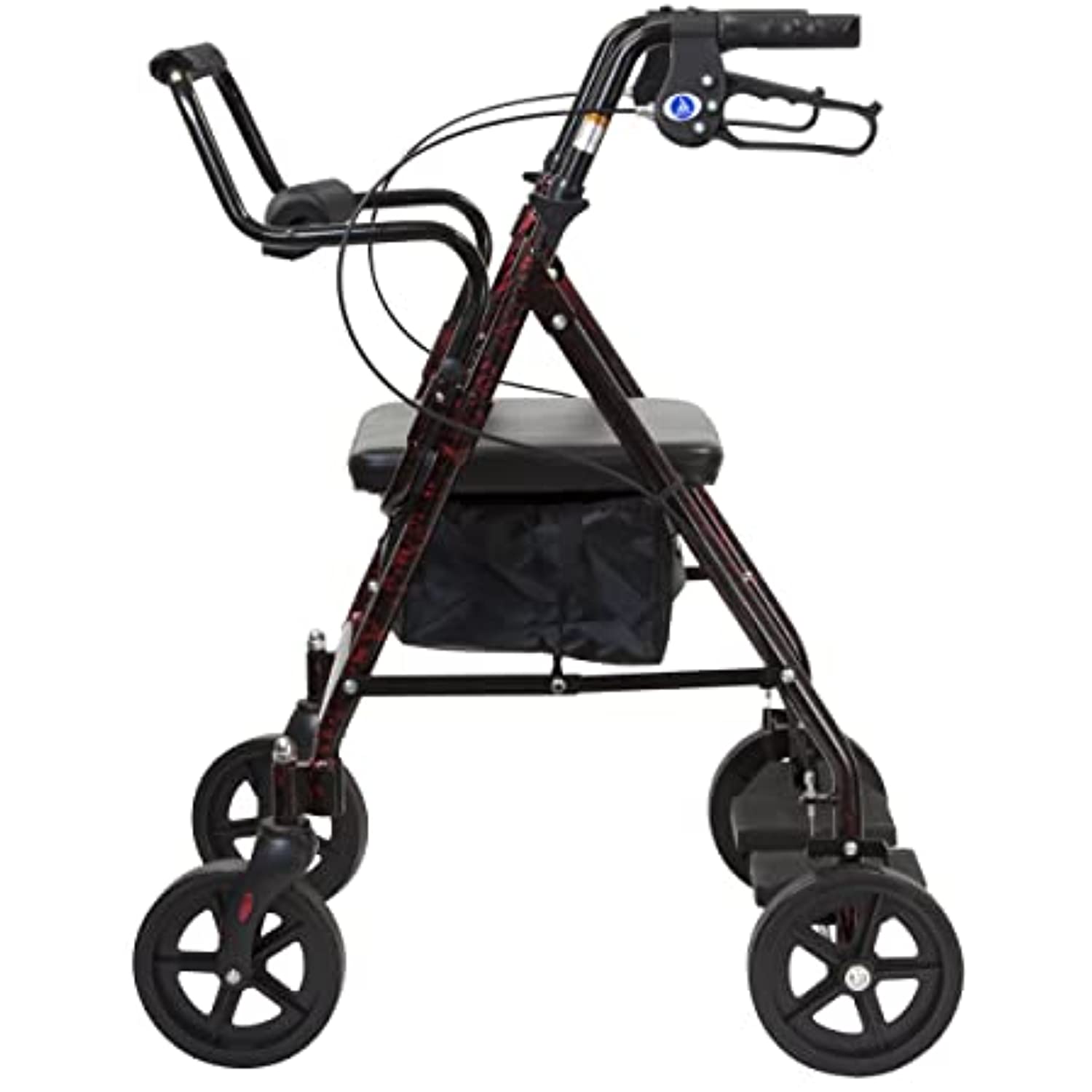 Dynarex DynaGo Duo Transport 4 Wheel Rollator is a StandUp Rolling