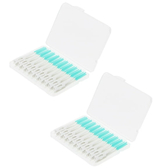 Gum Interdental Brush 80 Pcs Toothpicks Teeth Gaps Cleaners Theoffice Floss Handle Food Grade Pp Tpe
