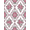 Pink Purple, Pattern 5, variant on ODIKA 8'x10' Washable Area Rug Non-Slip Chair-Friendly Mat Vintage Ditsy Field Scroll Distressed Border Botanical Pink Boho Refined for Dining Room, Large Office, Lounge