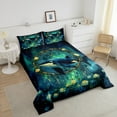 thumbnail image 4 of Killer Whale Comforter Set Dreamcatcher Twin Bedding Sets,Boho Floral Rose Polar Lights Quilt Bed Set Nautical Sea Animals Duvet Insert,Exotic Bohemian Decor, 4 of 7