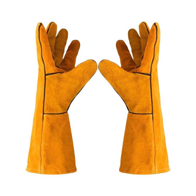 CUITING Thickened Double Layer Cowhide Welding Gloves. Ideal For . Heat & Cut . Comfortable & Durable