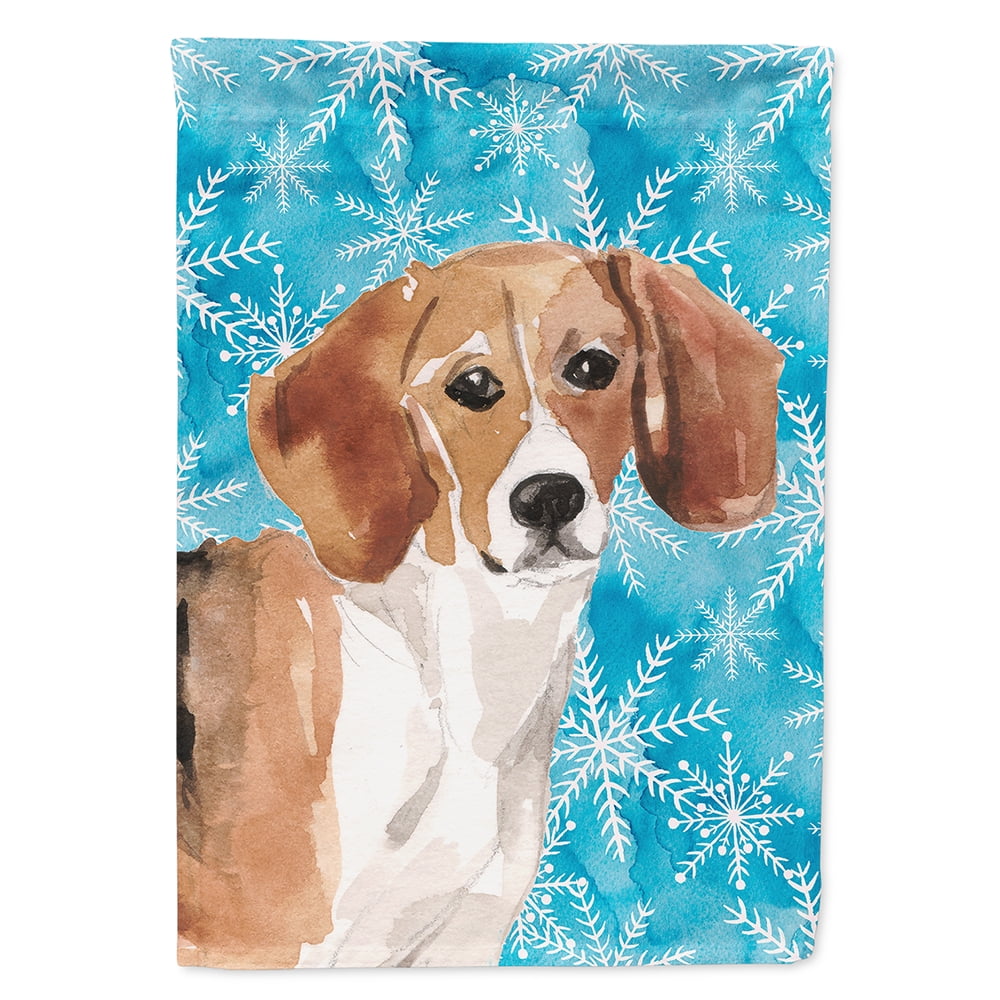 Beagle Winter Decorative Flag 