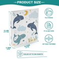 thumbnail image 5 of Iauyy PVC Round Ring Binders, 200 Page Capacity, 2 Pack，Dolphin, 5 of 8