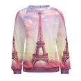 thumbnail image 7 of Sweatshirt For Womens Crewneck Eiffel Tower Hoodies Teen Girls Cute, 7 of 7