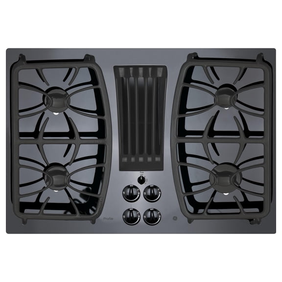 PGP9830DRBB 30" Gas Downdraft Cooktop w/ 4 Burners