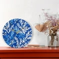 thumbnail image 6 of Blue Corals Round Wall Clock Silent Analog Battery Operated Black Pointer Home Decor 9.84" Diameter, 6 of 11