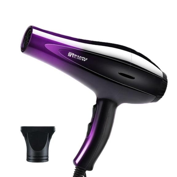 Blasgw Professional 110V Hair Dryer with 5 Heat Settings - Powerful DC Motor, Fast Drying & Silky Results, Includes Concentrator Nozzle - for Women & Men, Home & Salon Use Purple