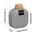 thumbnail image 3 of Portable Cable Storage Box,3.54X1.77X3.54" Mini Organizer Case, Charger Cord Holder, Small Electronic Accessory Pouch, Hard Shell Storage Container, Compact Carry Case for Earphone Charger Cable, 3 of 5