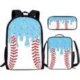 thumbnail image 4 of JCCXIN Kids School Backpack For Boys Girls Ice-Cream Baseball Graphic With Lunch Box Pencil Case 3 PC Sets Primary Middle High School College Backpacks Lightweight Large Capacity Funny Bags,Sky Blue, 4 of 4