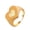 Yellow, variant on Gold Plated Heart Stackable Thumb Rings for Women Teen | Love Valentines Statement Chunky Signet Ring Band |Vintage Knuckle Rings Trendy for Women Friendship Jewelry Rings