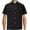 Black, variant on WREESH Men's Button Down Shirts Casual Work Shirts Solid Color Short Sleeve Turndown Collar Shirts Khaki