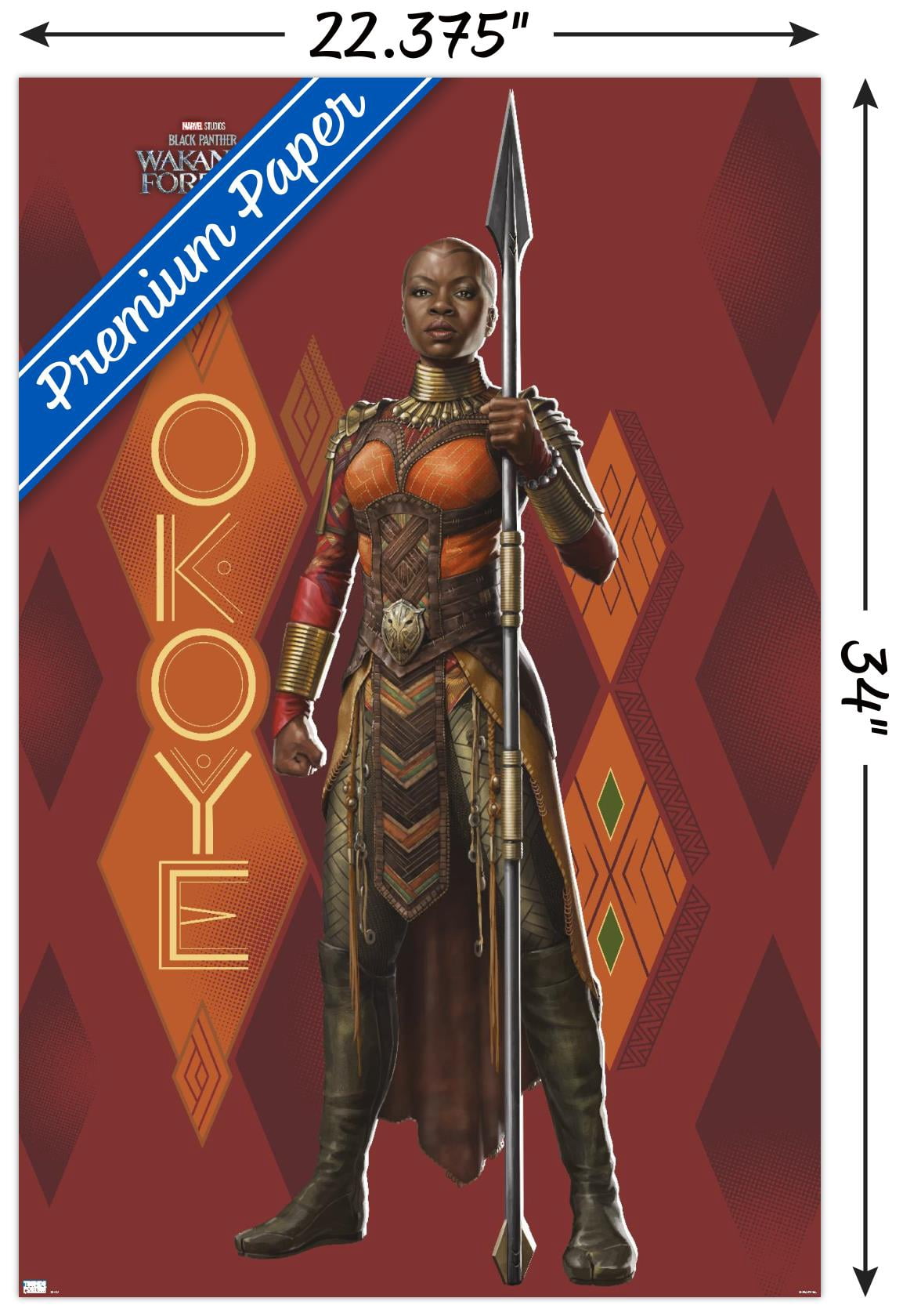 Marvel Black Panther: Wakanda Forever - Okoye Wall Poster, 22.375" x 34"
