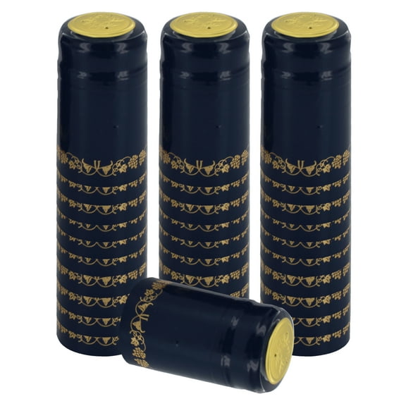 Home Brew Ohio Blue With Gold Grapes PVC Shrink Capsules 30 count