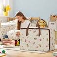 thumbnail image 7 of Hometravel Extra Large Storage Tote Bag, Durable Zippered Carrier for Clothes and Blankets, Reinforced Handle Bag for Travel, Home Organization for Seasonal Items, 7 of 7