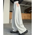 thumbnail image 3 of Ruyang Girls Fleece Sweatpants Teens Baggy Wide Leg Joggers Drawstring Winter Thermal Elastic High Waisted Pants, 3 of 5