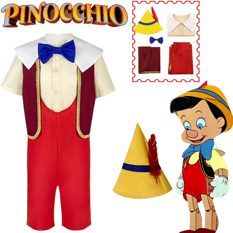 Pinocchio Children's puppet costume, children's puppet costume, fairy tale  character costume, Halloween costume 