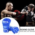 thumbnail image 2 of Guantes de boxeo de medio dedo Listo para vestir PU Resistente al desgarro Duradero para artículos deportivos FLhrweasw Nuevo, 2 of 8