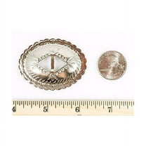 Conchos 1 1/2" Oval Classic Western, Bright Nickel 20 pieces #50385