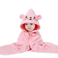 thumbnail image 4 of GYRATEDREAM Hooded Baby Towels, Soft and Hypoallergenic Baby Bath Towels with Hood for Toddler Infant Newborn, Large and Absorbent Toddler Towels for 80*80CM Pink, 4 of 6