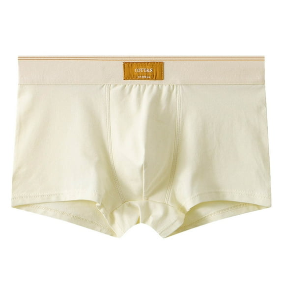 TMOYZQ Soft Cotton Comfort Men's Trunks Underwear Stretchy and Breathable Men's Trunks