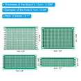 thumbnail image 2 of Uxcell FR4 Glass Fiber PCB Board Circuit 20 Pcs Prototype Perfboard Solder Board Green 0.1 inch Pitch, 2 of 5