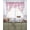 Pink, variant on Pink Eucalyptus Leaves Swag Valances for Windows, Small Curtains Drapes, Spring Botanical Leaf Branches Kitchen Window Curtains Over Sink Window Treatment Valance for Bedroom/Bathroom 56"x36"