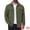 Green, variant on Men's Casual Solid Button Long Sleeves Trucker Jacket S Khaki