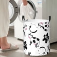 thumbnail image 4 of Goofa Cute Cow and Milk Stains Printed Circular Hamper,Laundry Basket with Handles,Storage Baskets Foldable,Large Capacity Laundry Hamper-Medium, 4 of 8