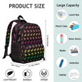 thumbnail image 6 of Rainbow Puppy Backpack Backpack for School,Cute School Bag,Schoolbag with Adjustable Shoulder Straps & Padded Back,13.8"x11.4"x6", 6 of 6