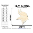 thumbnail image 2 of Unfinished Wood Viking Mascot Shape 4" / 1/2", 2 of 3