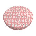 thumbnail image 6 of Uemuo Cute Poodle Dog Pattern Round Bar Stool Seat Covers Washable Stool Cushion Slipcover Elastic Bar Chair Covers-12 inch, 6 of 7