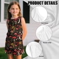 thumbnail image 6 of chaqlin Mushroom Flowers Girls 2 Piece Summer Outfits Kids Shorts Set Round Neck Tank Top and Soft Shorts with Pockets Kids Short Set for 5-14Y, 6 of 7