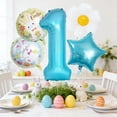 thumbnail image 5 of Easter Themed Number Balloons For Holiday Party And Birthday Celebrations With Metallic Gold Shine Event & Party, 5 of 5