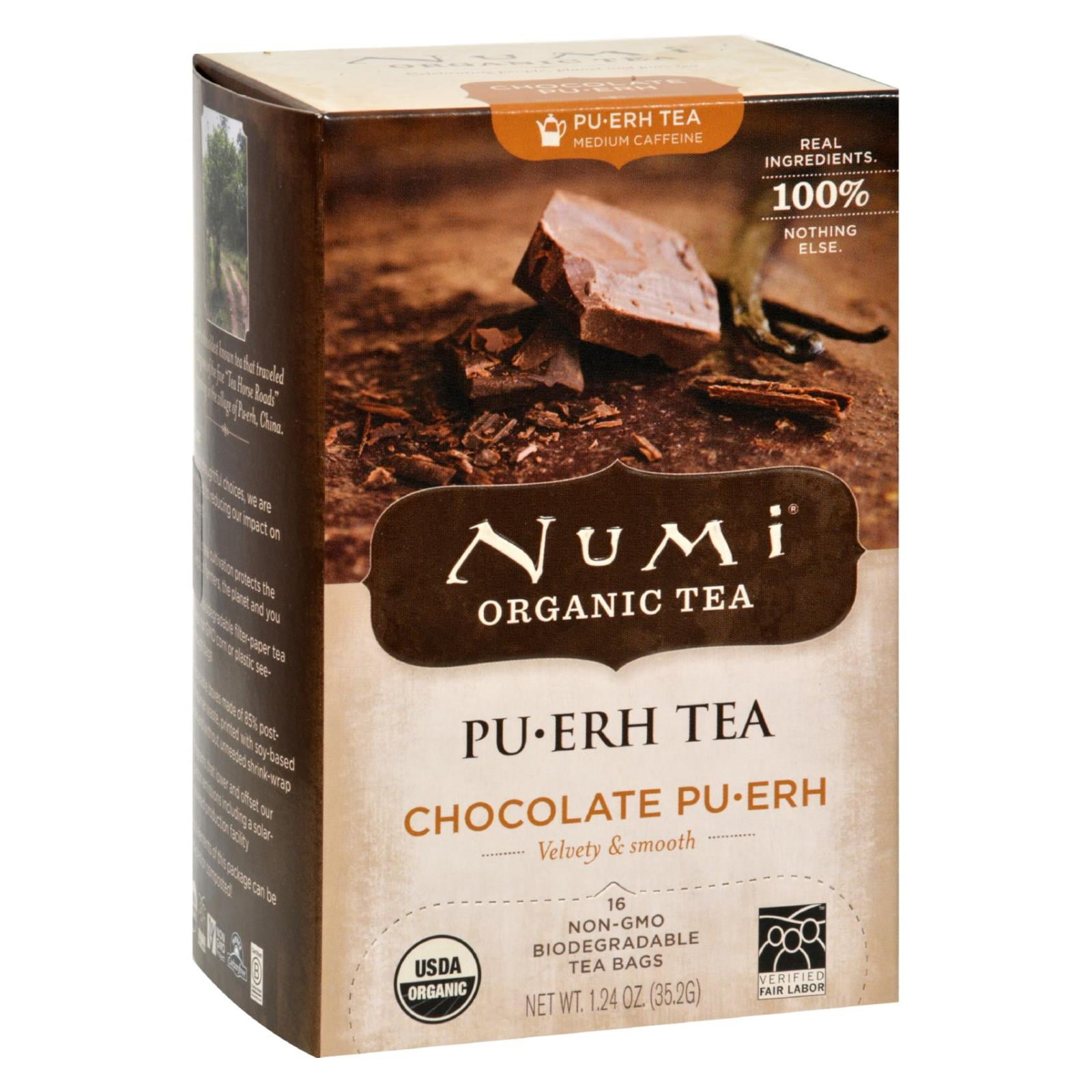 Numi Tea Organic Chocolate PuErh (1 box)