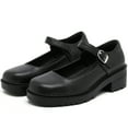 thumbnail image 3 of DADAWEN Women's Mary Jane Shoes Platform Thick Heel Dress Shoes Black 6.5 US, 3 of 4