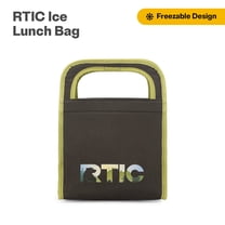 RTIC Ice Lunch Bag, Soft-Sided, Insulated Lunch Bag, Freezable, Collapsible, Deep Woods
