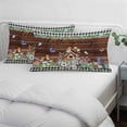 thumbnail image 4 of Spring Botanical Pillow Covers 12"x20", Farmhouse Black Plaid Brown Wooden Grain Soft Brushed Microfiber Breathable Throw Pillow Covers, Decorative Pillowcase with Zipper for Couch Sofa Bedroom, 4 of 9