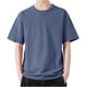 thumbnail image 3 of Jersey Elvqul para Hombre Algodón Casual Manga Corta Azul Claro de Color Sólido Cuello Redondo, 3 of 5
