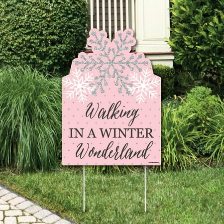 Pink Winter Wonderland Party Decorations Holiday Snowflake
