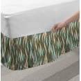 thumbnail image 2 of Abstract Bed Skirt, Vertical Waves with Stripes and Ornamental Dotted Effect Pastel Colored Simple, Elastic Bedskirt Dust Ruffle Wrap Around for Bedding Decor, 4 Sizes, Multicolor, by Ambesonne, 2 of 2