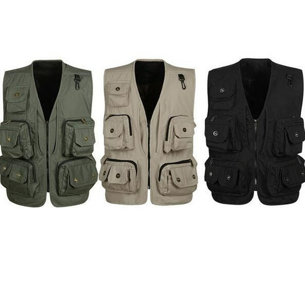 Siruishop Men's Large Multi Pockets Vest Waistcoat Fishing Hunting Workwear L Xl Xxl Xxxl Other Xl