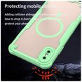 thumbnail image 5 of Asuwish Phone Case for iPhone Xs Max Compatible with Magsafe Magnetic Tempered Glass Screen Protector Translucent Matte Back Shockproof Protective Cell Cover i 10Xsmax 10xs 10s 10Plus Women Men Green, 5 of 11