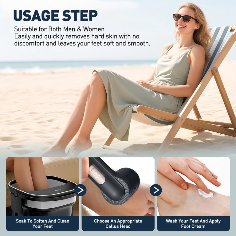 Xueyu Electric Foot Callus Remover with Vacuum, 3 Heads photo 8