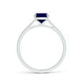 thumbnail image 2 of ANGARA Natural Prong-Set Cushion 1.5 ct Blue Sapphire Solitaire Ring in 925 Sterling Silver for Women (Size-8x6mm) | September Birthstone, Anniversary, Jewelry Gift for Women | Natural Sapphire Ring, 2 of 9