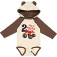 thumbnail image 3 of Inktastic Monster Truck How I Roll 2nd Birthday Boys Long Sleeve Baby Bodysuit, 3 of 5