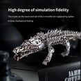 thumbnail image 3 of 3D Metal Puzzle Model Kit, 1500Pcs 3D DIY Mechanical Punk Bionic Robot Crocodile Model, Unique Desk Creative Art Decorations Gift for Adults, 3 of 5